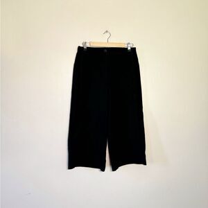 SALE! Black Ann Taylor Wide Leg Cotton Culottes Size 8P EUC